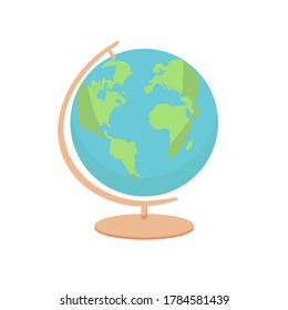 Geography earth globe icon - vector illustration. flat