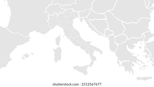 For geography enthusiasts and students, this gray Italy map provides a clear and detailed look at the continents. It’s an ideal tool for learning geography, creating projects.