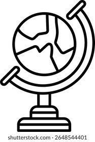 Geography Filled Style Icon Design