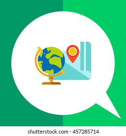 Geography flat icon