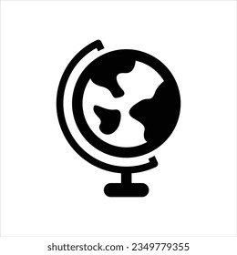 Icono de vector mundial de geografía