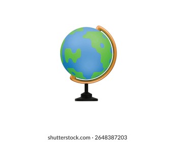  geography icon 3d illustration render