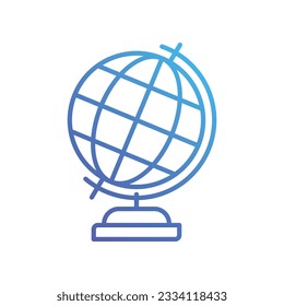 Geography Icon Design in Five style with Editable Stroke. Line, Solid, Flat Line, Duo Tone Color, and Color Gradient Line. Suitable for Web Page, Mobile App, UI, UX and GUI design.