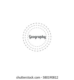 geography icon. sign design