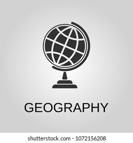Geography icon. Geography symbol. Flat design. Stock - Vector illustration