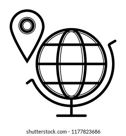 Geography icon vector