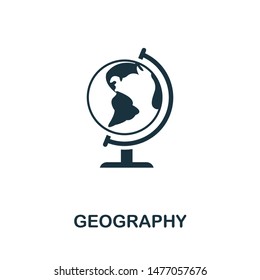 Geography icon vector illustration. Creative sign from education icons collection. Filled flat Geography icon for computer and mobile. Symbol, logo vector graphics.