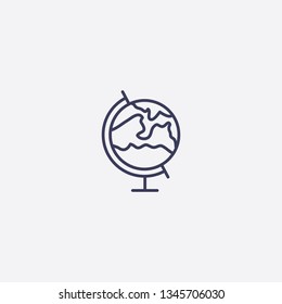 geography icon.Outline geography vector, illustrated icon for modern web and mobile design