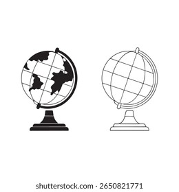 Geography image vector icon logo