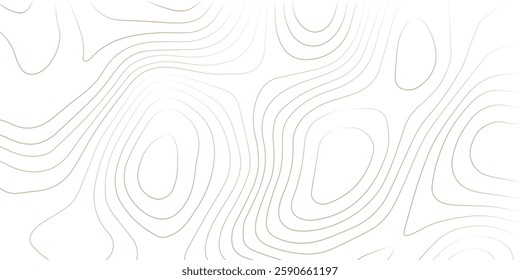 Geography landscape Topo contour map on white background, Topographic contour lines. Seamless pattern with lines Topographic map. Geographic mountain relief diagram line wave carve pattern. 