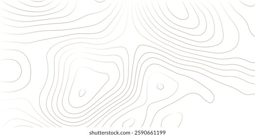 Geography landscape Topo contour map on white background, Topographic contour lines. Seamless pattern with lines Topographic map. Geographic mountain relief diagram line wave carve pattern. 