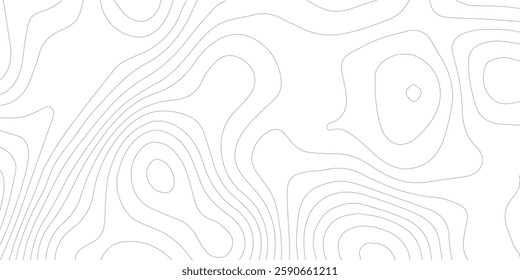 Geography landscape Topo contour map on white background, Topographic contour lines. Seamless pattern with lines Topographic map. Geographic mountain relief diagram line wave carve pattern. 