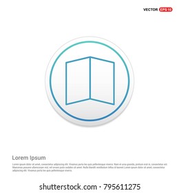 Geography map icon White Background icon template