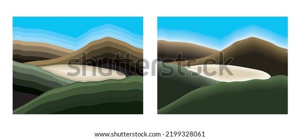 Geography plateau and plateau.\
The flat land and shapes rising above the sea surface are divided\
at high places by deep stream valleys. Empty field on the\
mountains.