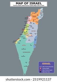 Geografía Mapa político. Mapa político del país con capital, provincia o capital del estado, las principales ciudades y pueblos.