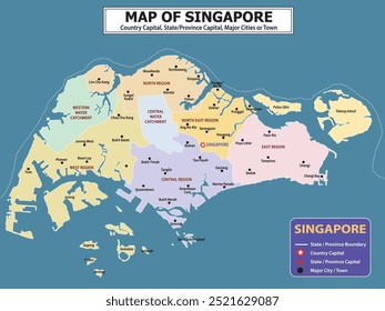 Geografia Mapa político. Mapa político do país com capital, província ou capital do estado, principais cidades e cidade.