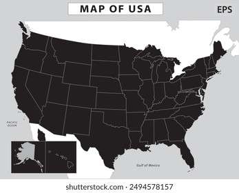 Geography politics map of countries. Map of country with capital, state capital city.