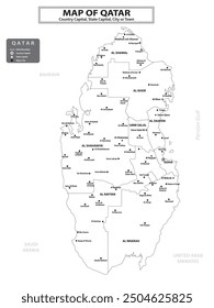 Geography politics map of countries. Map of country with capital, state capital and major city.
