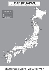 Geografía y mapa político de los países. Mapa del país con capital, provincia o capital del estado, las principales ciudades y pueblos.