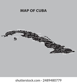 Geography politics map of countries. Map of venezuela, mexico, cuba with country capital, state capital and major city.