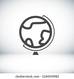 geography school earth globe  icon. Vector  Eps 10 