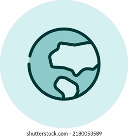 Geography science, illustration, vector on a white background.