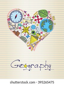 geography in shape of heart