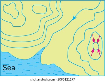 geography shapes map iso hips - topography
