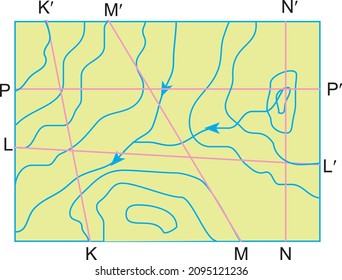 geography shapes map iso hips - topography