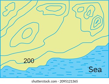 geography shapes map iso hips - topography