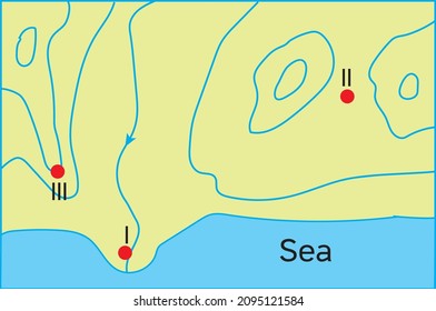 geography shapes map iso hips - topography