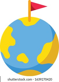 Geography - Study subject icon set. High quality flat vector illustration for website and mobile application.