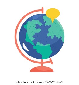 geography tool with location pin