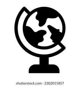 Geography Vector Glyph Icon Design