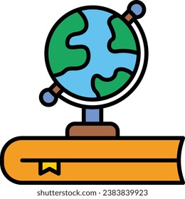 Geografisches Vektorsymbol. Kann für Druck-, Mobil- und Web-Anwendungen verwendet werden.
