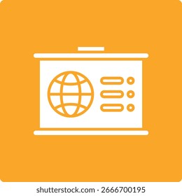 Geografie, Vektorsymbol. Kann für Druck-, Mobil- und Web-Anwendungen verwendet werden.