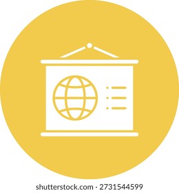 Icono de Vector de geografía. Se puede utilizar para aplicaciones de impresión, móviles y de Web.