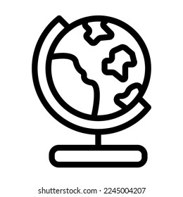 Geography Vector Line Icon Design