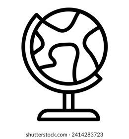 Geography Vector Line Icon Design