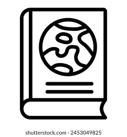 Geography Vector Line Icon Design