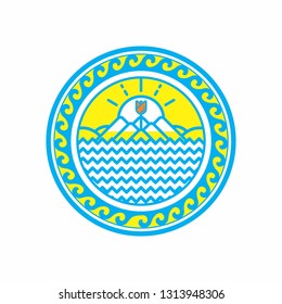 Geography. Vector logo design. Business concept icon.