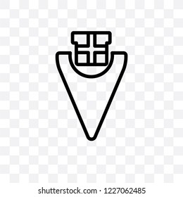 Geolocalization vector linear icon isolated on transparent background, Geolocalization transparency concept can be used for web and mobile