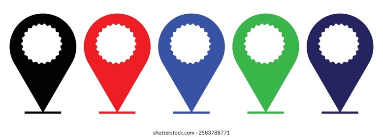 
Geolocation GPS tag icons set, Location pin vector icon set. GPS pin line icon. Mark location, location pin icon, position symbol, vector set .Vector Illustration .