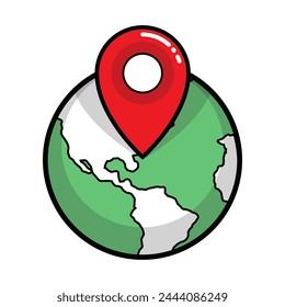Geolocation icon element vector illustration