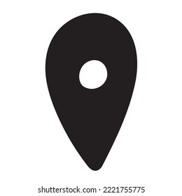 Geolocation icon silhouette icon. Vector illustration in doodle style. hand drawing