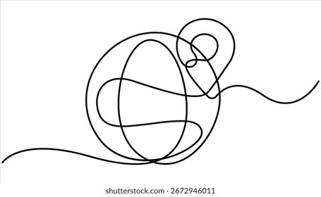 Geolocation icon vector illustration. Continuous one line drawing navigator. Single line art location mark. Map pin continuous one line drawing. Location, navigator, geolocation sign in simple linear.