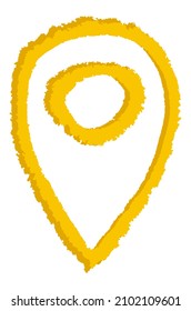 Geolocation Icon Vector. Location on the map. Geolocation tag. Navigation. City route.
