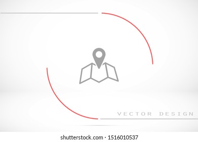 Geolocation map pin vector icon. Geolocation map pin for phone icon.Geolocation map pin for the Navigator icon. 