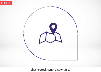 Geolocation map pin vector icon. Geolocation map pin for phone icon.Geolocation map pin for the Navigator icon. Geolocation map pin for online