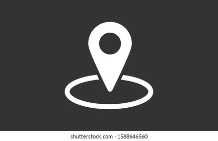 Geolocation map pin vector icon. Geolocation map pin for phone icon.Geolocation map pin for the Navigator icon. Geolocation map pin for online